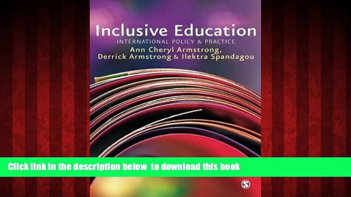 Buy Ann Cheryl Armstrong Inclusive Education: International Policy   Practice Epub Download Download