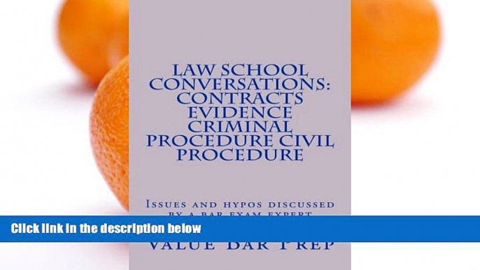 Pre Order Law School Conversations: Contracts Evidence Criminal Procedure Civil Procedure: Issues