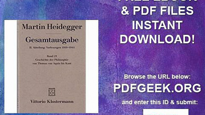 Gesamtausgabe. 4 Abteilungen Gesamtausgabe 2. Abt. Bd. 23 Geschichte der Philosophie von Thomas von Aquin bis...