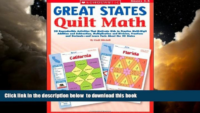 Pre Order Great States Quilt Math: 50 Reproducible Activities That Motivate Kids to Practice