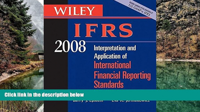 Buy Barry J. Epstein Wiley IFRS 2008: Interpretation and Application of International Accounting