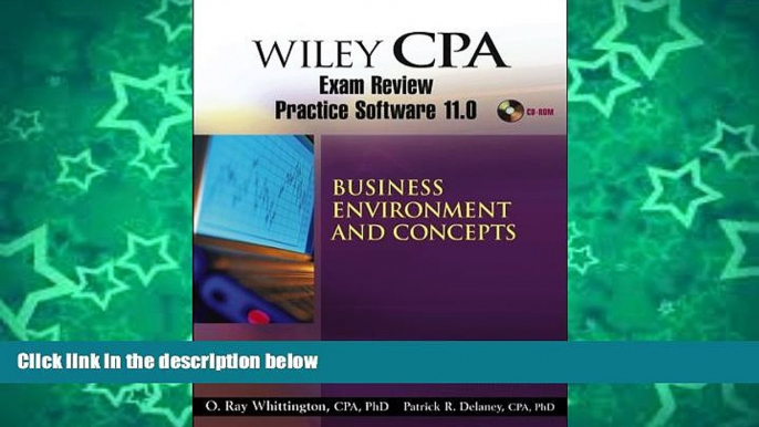 Pre Order Wiley CPA Examination Review Practice Software 11.0 BEC Patrick R. Delaney On CD