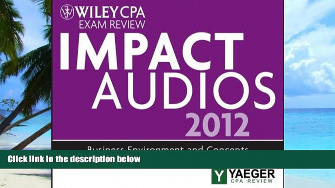 Best Price Wiley CPA Exam Review 2012 Impact Audios: Business  Environment and Concepts P. Yaeger