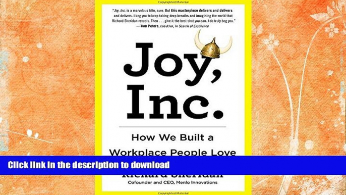 READ  Joy, Inc.: How We Built a Workplace People Love FULL ONLINE