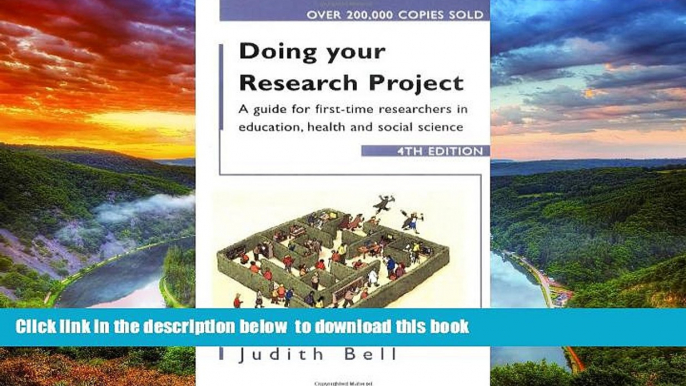 Buy NOW Judith Bell Doing Your Research Project 4/e: A guide for first-time researchers in social