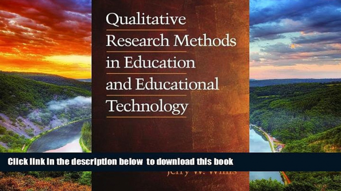 Pre Order Qualitative Research Methods in Education and Educational Technology (Research Methods