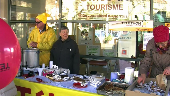 D!CI TV :Les pompiers de serres toujours au rendez-vous et faible mobilisation à Laragne pour le Téléthon 2016.