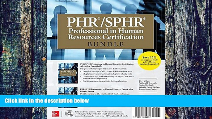 Price PHR/SPHR Professional in Human Resources Certification Bundle (All-in-One) Dory Willer On