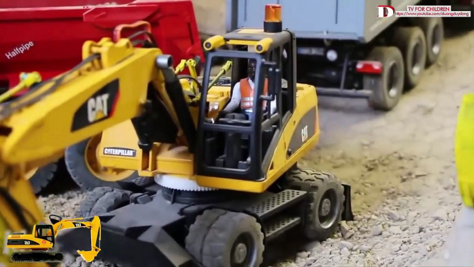 Máy xúc - máy ủi - ô tô đồ chơi trẻ em - toy excavator, bulldozer toys, toy cars part 4