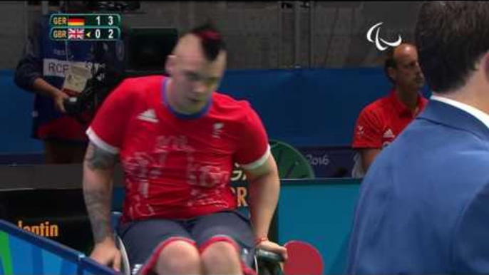Table Tennis | GBR x GER | Men's Singles Class 5 | Rio 2016 Paralympic games