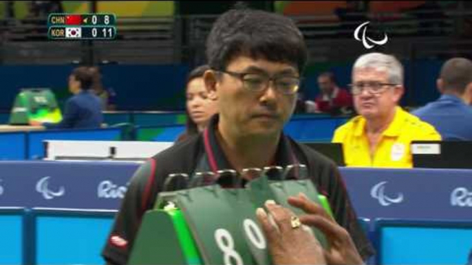 Table Tennis | KOR v CHN | Men's Singles - Qualification Class 5 | Rio 2016 Paralympic Games