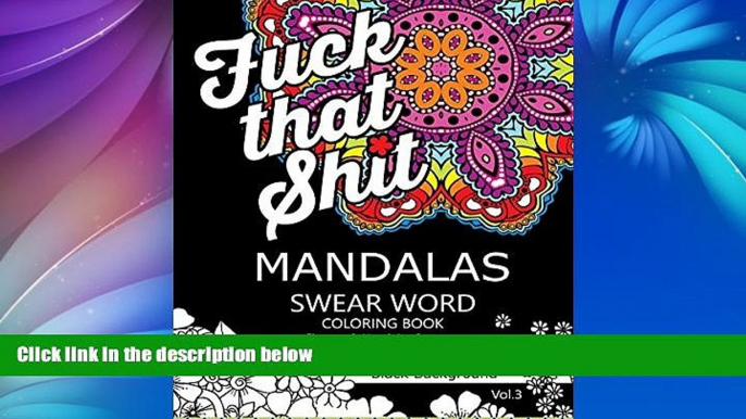 Audiobook Mandalas Swear Word Coloring Book Black Background Vol.3: Stress Relief Relaxation