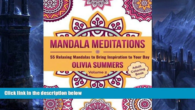 Pre Order Adult Coloring Book: 55 Relaxing Mandalas to Bring Inspiration to Your Day (Mandala