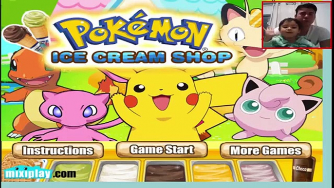 JOGOS GRATIS ONLINE PARA CRIANÇAS PEQUENAS: JOGO DA SORVETERIA POKÉMON - FICOU TRISTE