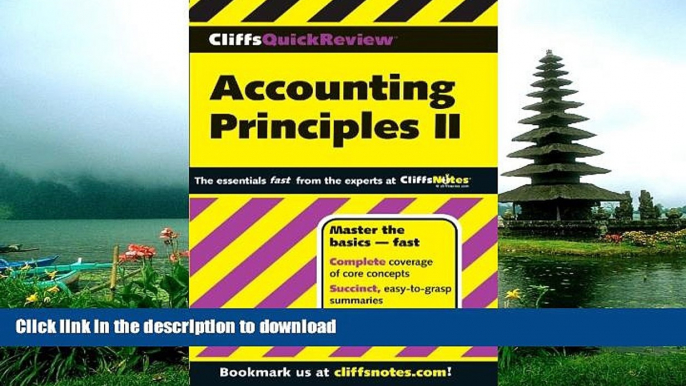 PDF CliffsQuickReview Accounting Principles II (Cliffs Quick Review (Paperback)) (Bk. 2) Elizabeth