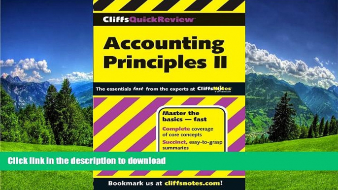 READ CliffsQuickReview Accounting Principles II (Cliffs Quick Review (Paperback)) (Bk. 2)