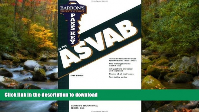 Hardcover Pass Key to the ASVAB (Barron s Pass Key to the ASVAB) Barron s Educational Series On Book