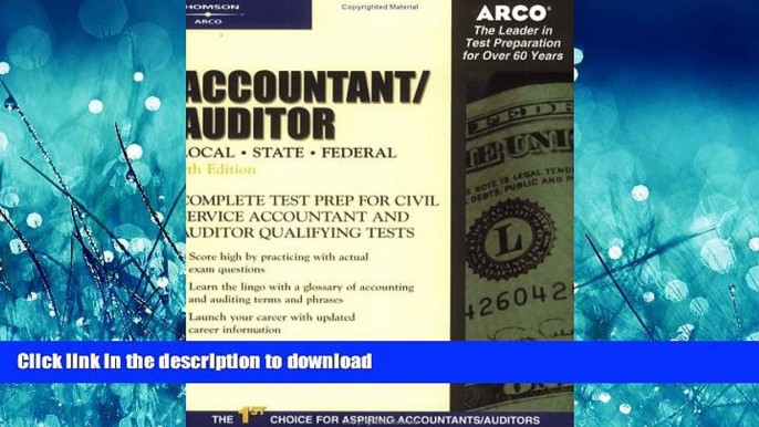 Read Book Arco Accountant Auditor Arco