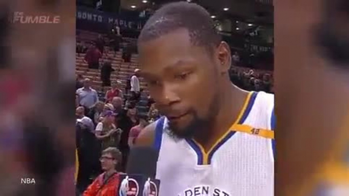 Kevin Durant Threatens Drake With Death Stare After Drake Bumps Him