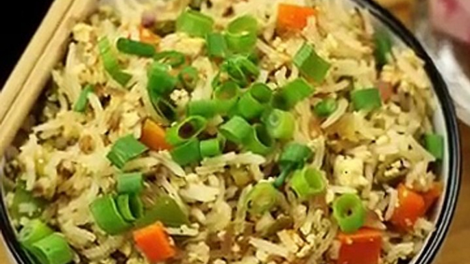 paneer fried rice recipe _ how to make paneer fried rice