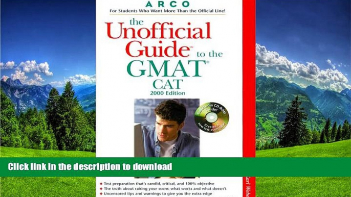 Pre Order UG/The GMAT CAT W/ CD ROM 2000 (Unofficial Guides)  Kindle eBooks