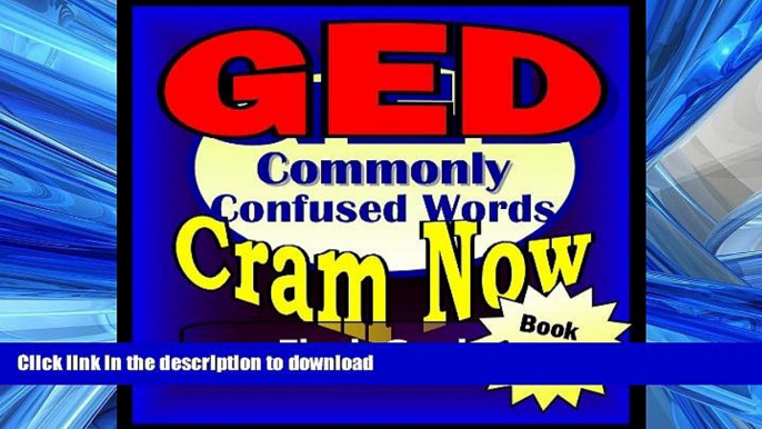 READ GED Prep Test WORDS COMMONLY CONFUSED Flash Cards--CRAM NOW!--GED Exam Review Book   Study