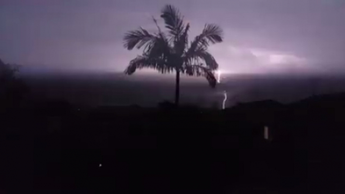 Lightning Storm Strikes South of Brisbane