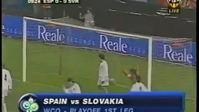 12.11.2005 - FIFA World Cup 2006 Qualifying Round Play-Off Round 1st Leg Spain 5-1 Slovakia