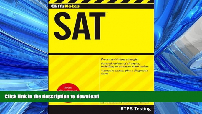 READ CliffsNotes SAT (CliffsNotes (Paperback)) Full Book