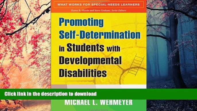 Hardcover Promoting Self-Determination in Students with Developmental Disabilities (What Works for