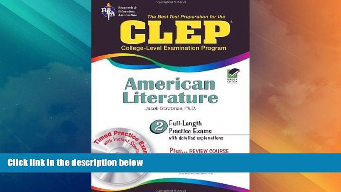 Price CLEPÂ® American Literature w/CD (CLEP Test Preparation) Jacob Stratman Ph.D. On Audio