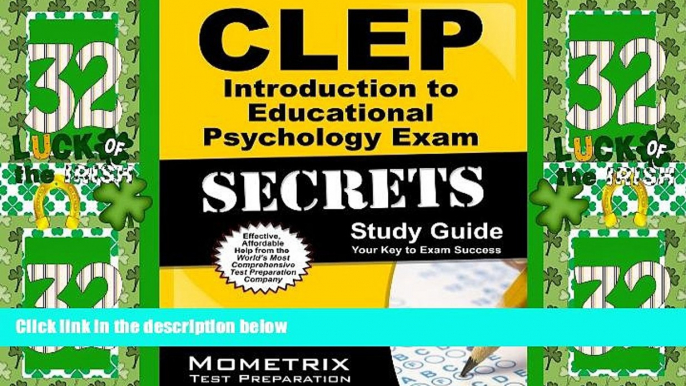 Best Price CLEP Introduction to Educational Psychology Exam Secrets Study Guide: CLEP Test Review