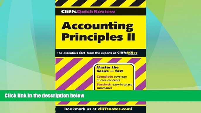 Price CliffsQuickReview Accounting Principles II (Cliffs Quick Review (Paperback)) (Bk. 2)