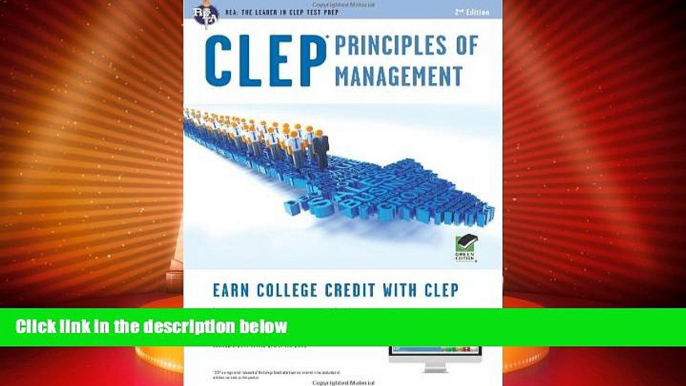 Best Price CLEPÂ® Principles of Management Book + Online (CLEP Test Preparation) Dr. John R