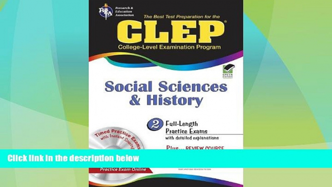 Best Price CLEPÂ® Social Sciences and History w/CD (CLEP Test Preparation) CLEP For Kindle