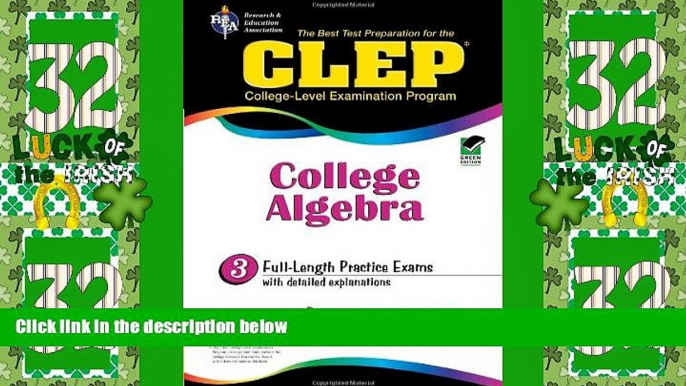 Price CLEP College Algebra (CLEP Test Preparation) Editors of REA For Kindle