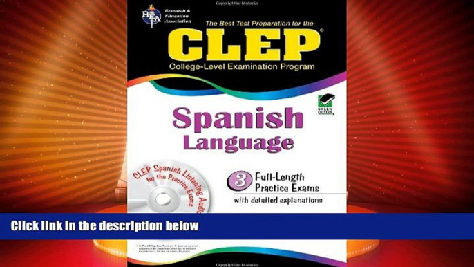 Price Best Test Preparation for the CLEP Spanish Language Lisa J. Goldman On Audio