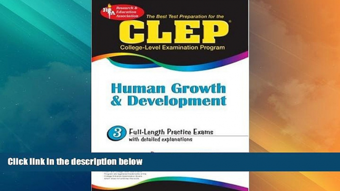 Best Price CLEP Human Growth   Development (REA)-The Best Test Prep for the CLEP Exam (CLEP Test