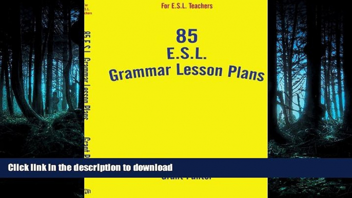 Pre Order 85 E.S.L. Grammar Lesson Plans Kindle eBooks