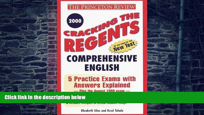 Pre Order Cracking the Regents Comprehensive English, 2000 Edition (Princeton Review Series)