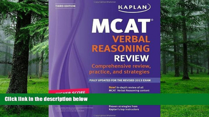 Best Price Kaplan MCAT Verbal Reasoning Review Notes (Kaplan Test Prep) Kaplan For Kindle