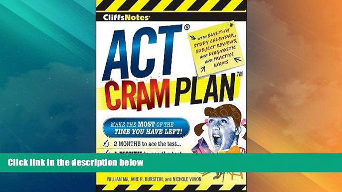 Best Price CliffsNotes ACT Cram PlanÂ Â  [CLIFFSNOTES ACT CRAM PLAN] [Paperback] William-(Author)