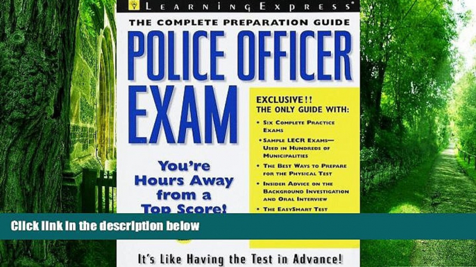 Price Police Officer Exam Learning Express Editors For Kindle