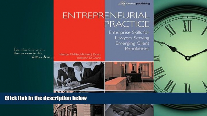 READ book Entrepreneurial Practice: Enterprise Skills for Lawyers Serving Emerging Client