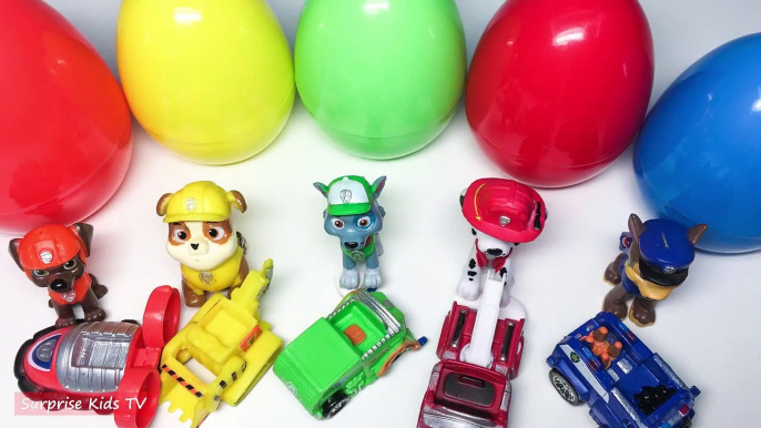 Paw Patrol Toys Finger Song Nursery Rhymes  Surprise Eggs Learn Colors Video for Kids