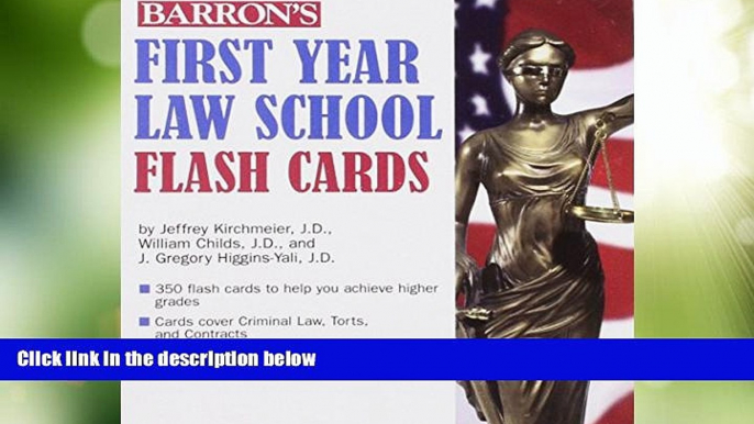 Price Barron s First Year Law School Flash Cards: 350 Cards with Questions   Answers Jeffrey L.