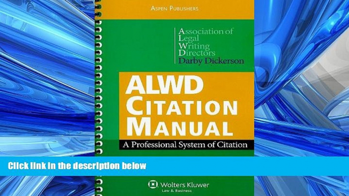 FAVORIT BOOK ALWD Citation Manual: A Professional System of Citation, Fourth Edition BOOOK ONLINE