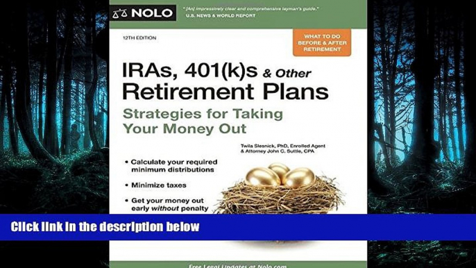 READ book IRAs, 401(k)s   Other Retirement Plans: Strategies for Taking Your Money Out BOOOK ONLINE