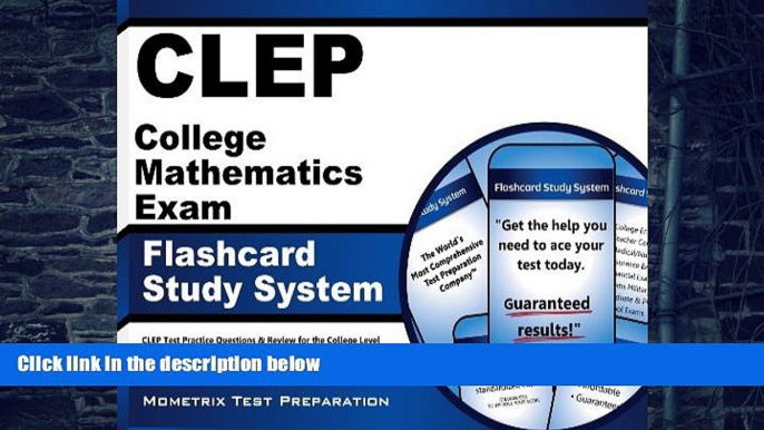 Pre Order CLEP College Mathematics Exam Flashcard Study System: CLEP Test Practice Questions