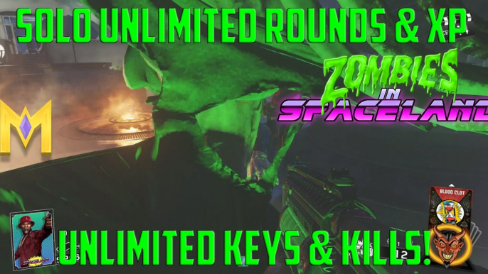 CoD Infinite Warfare Zombie Glitches - Unlimited Rounds & Keys Glitch - "Spaceland Zombies Glitches"